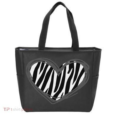 Heart Zebra Print For Zebra Lover Tote Bag