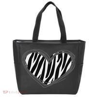 Heart Zebra Print For Zebra Lover Tote Bag thumb 0