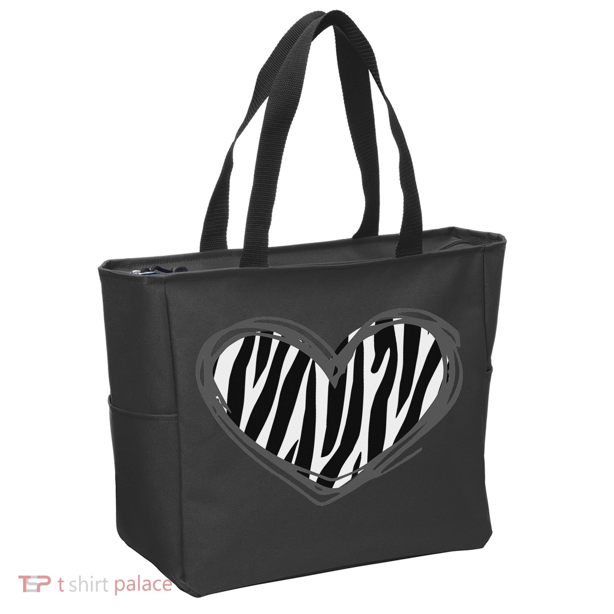 Heart Zebra Print For Zebra Lover Tote Bag