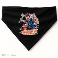 Halloween Zombie Party Pumpkin Patch Zombies Funny USA-Made Doggie Bandana thumb 0