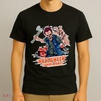 Halloween Zombie Party Pumpkin Patch Zombies Funny T-Shirt thumb 3