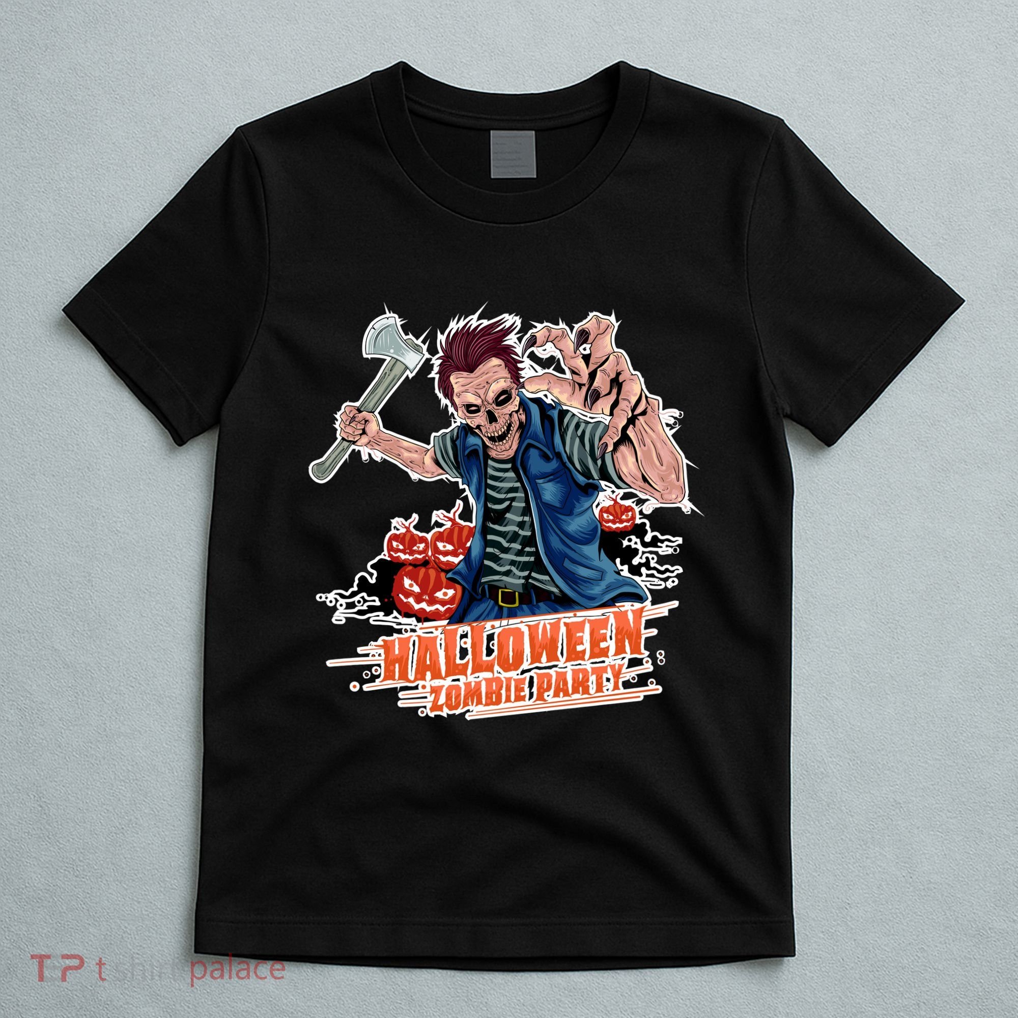 Halloween Zombie Party Pumpkin Patch Zombies Funny T-Shirt