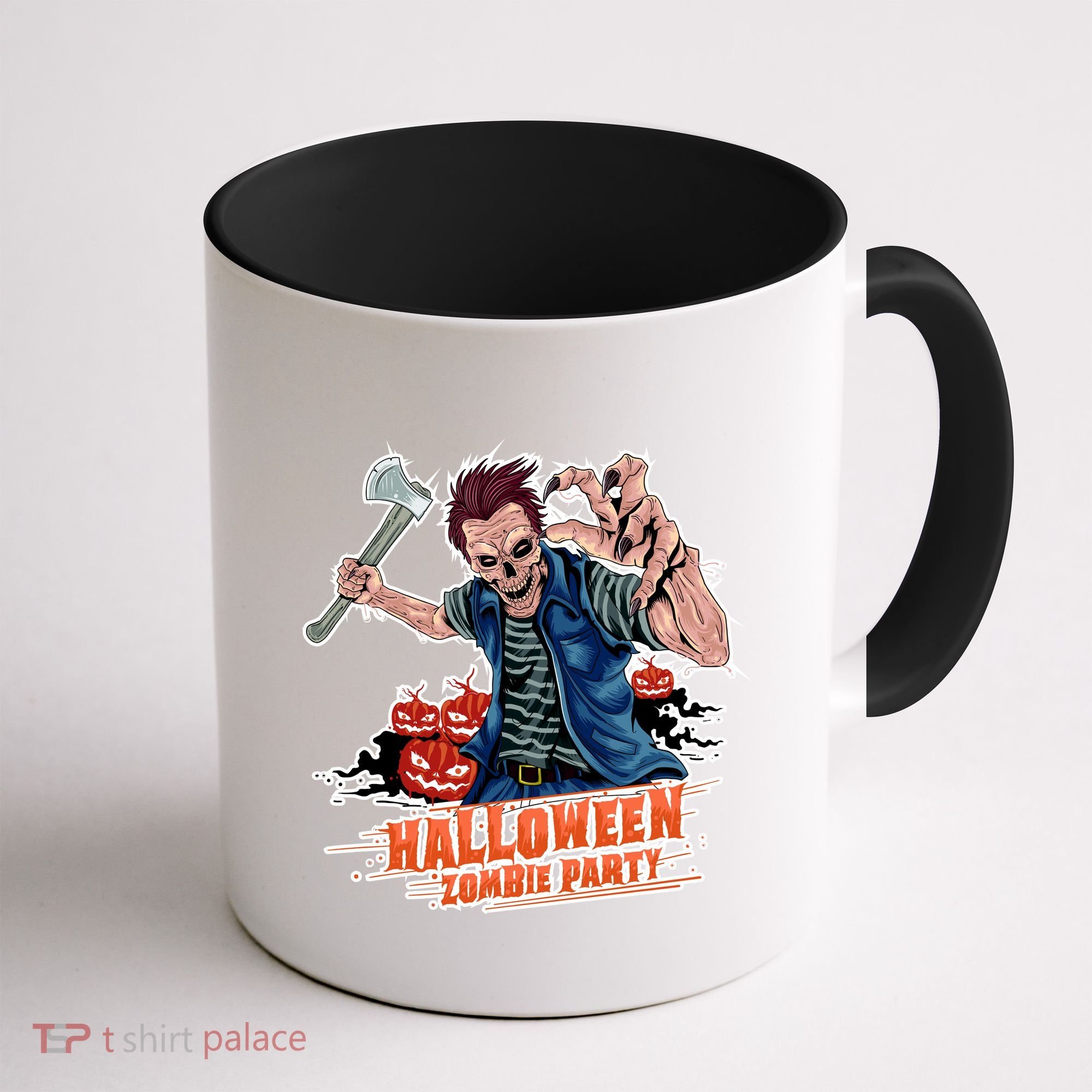 Halloween Zombie Party Pumpkin Patch Zombies Funny Coffee Mug