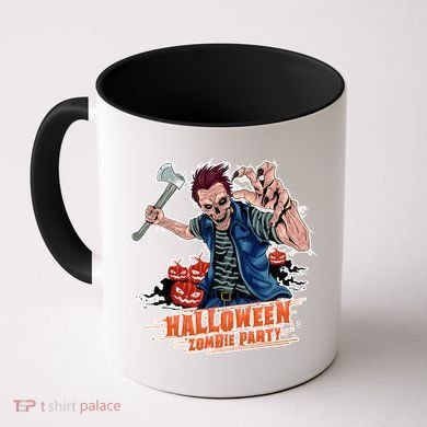 Halloween Zombie Party Pumpkin Patch Zombies Funny Coffee Mug