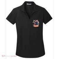 Halloween Zombie Party Pumpkin Patch Zombies Funny Women's Dry Zone Grid Polo thumb 0