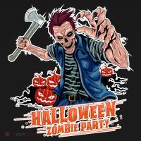 Halloween Zombie Party Pumpkin Patch Zombies Funny Women's Hoodie thumb 2