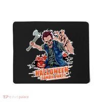 Halloween Zombie Party Pumpkin Patch Zombies Funny Mousepad thumb 0