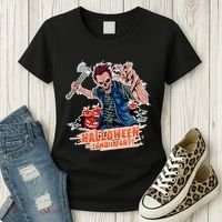 Halloween Zombie Party Pumpkin Patch Zombies Funny Women's T-Shirt thumb 3