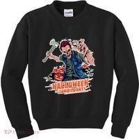 Halloween Zombie Party Pumpkin Patch Zombies Funny Kids Sweatshirt thumb 0