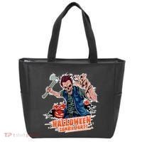 Halloween Zombie Party Pumpkin Patch Zombies Funny Tote Bag thumb 0