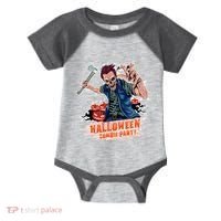 Halloween Zombie Party Pumpkin Patch Zombies Funny Infant Baby Jersey Bodysuit thumb 0