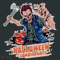 Halloween Zombie Party Pumpkin Patch Zombies Funny Infant Baby Jersey Bodysuit thumb 2