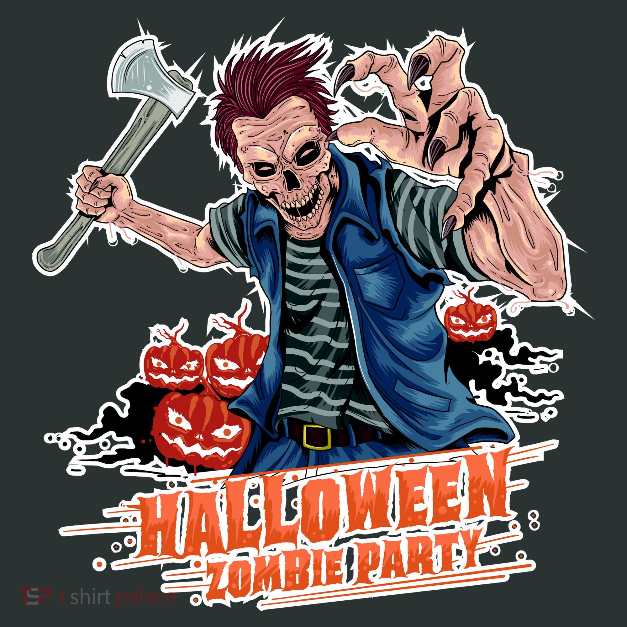 Halloween Zombie Party Pumpkin Patch Zombies Funny Infant Baby Jersey Bodysuit