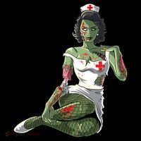 Halloween Zombie Pin Up Nurse Lady Gift Coffee Mug thumb 5