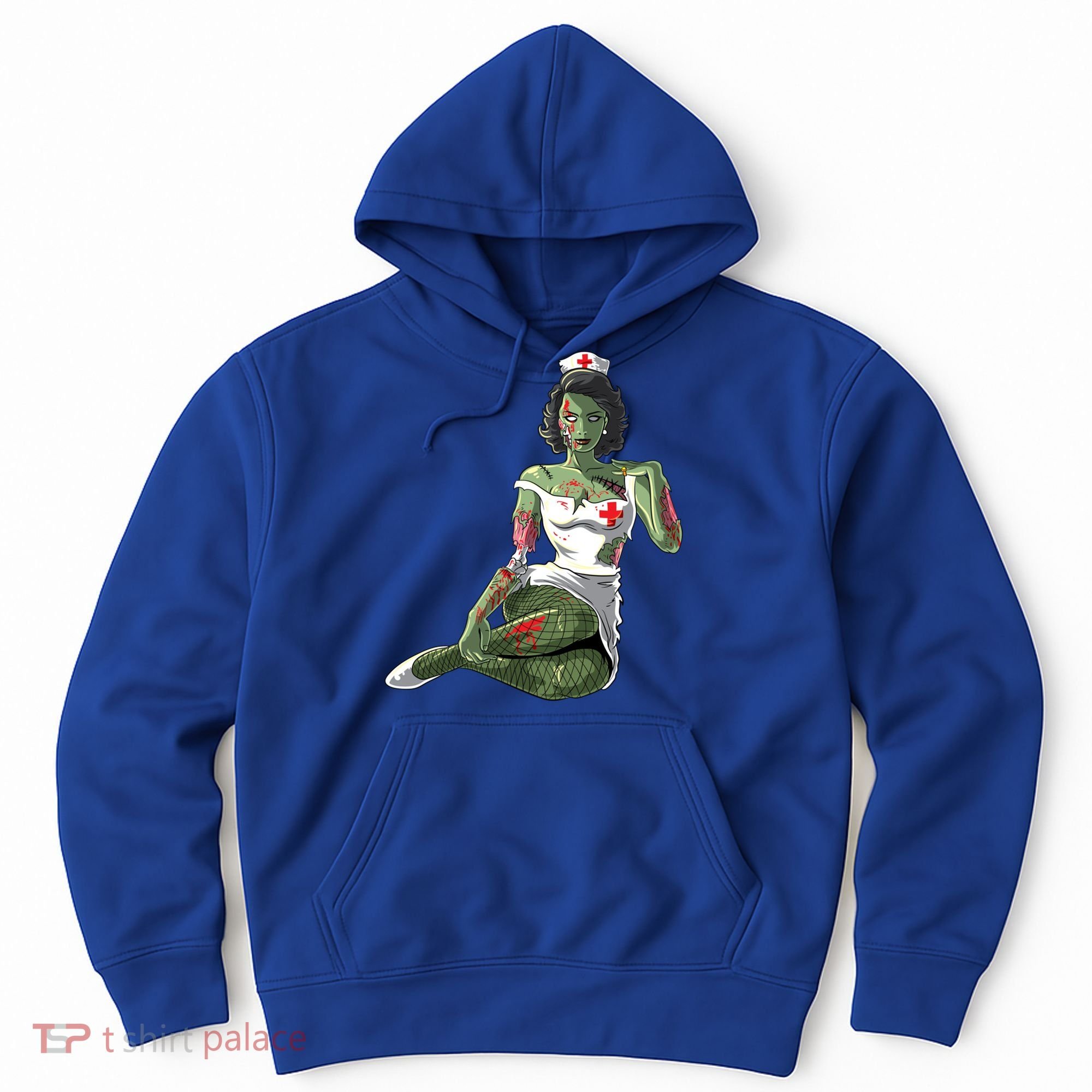Halloween Zombie Pin Up Nurse Lady Gift Hoodie