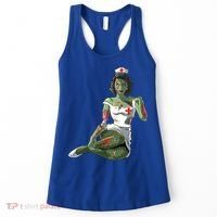 Halloween Zombie Pin Up Nurse Lady Gift Women's Tank Top thumb 0