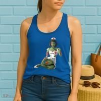 Halloween Zombie Pin Up Nurse Lady Gift Women's Tank Top thumb 2