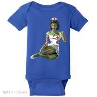 Halloween Zombie Pin Up Nurse Lady Gift Baby Bodysuit thumb 0