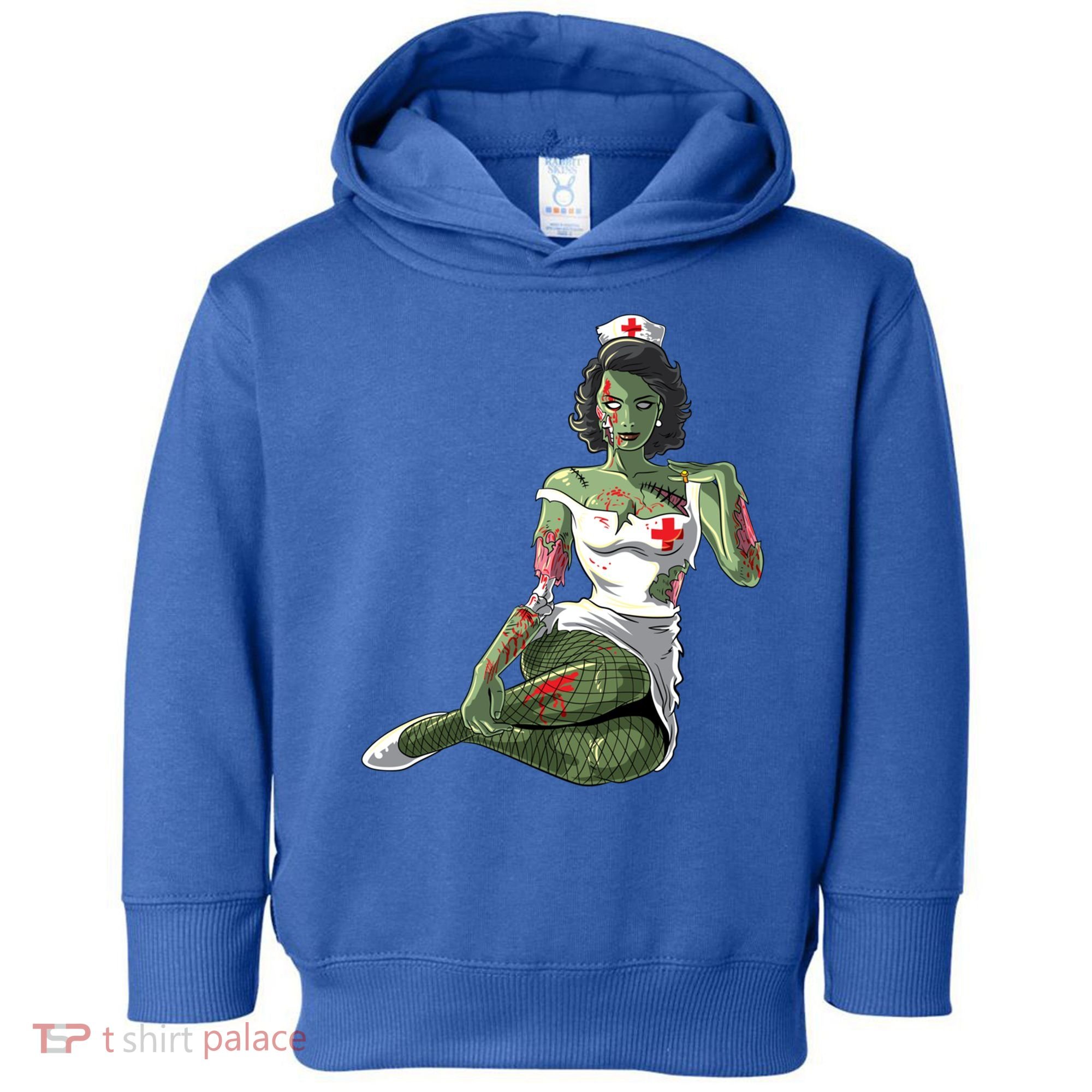 Halloween Zombie Pin Up Nurse Lady Gift Toddler Hoodie