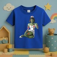 Halloween Zombie Pin Up Nurse Lady Gift Toddler T-Shirt thumb 3