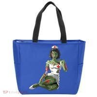 Halloween Zombie Pin Up Nurse Lady Gift Tote Bag thumb 0