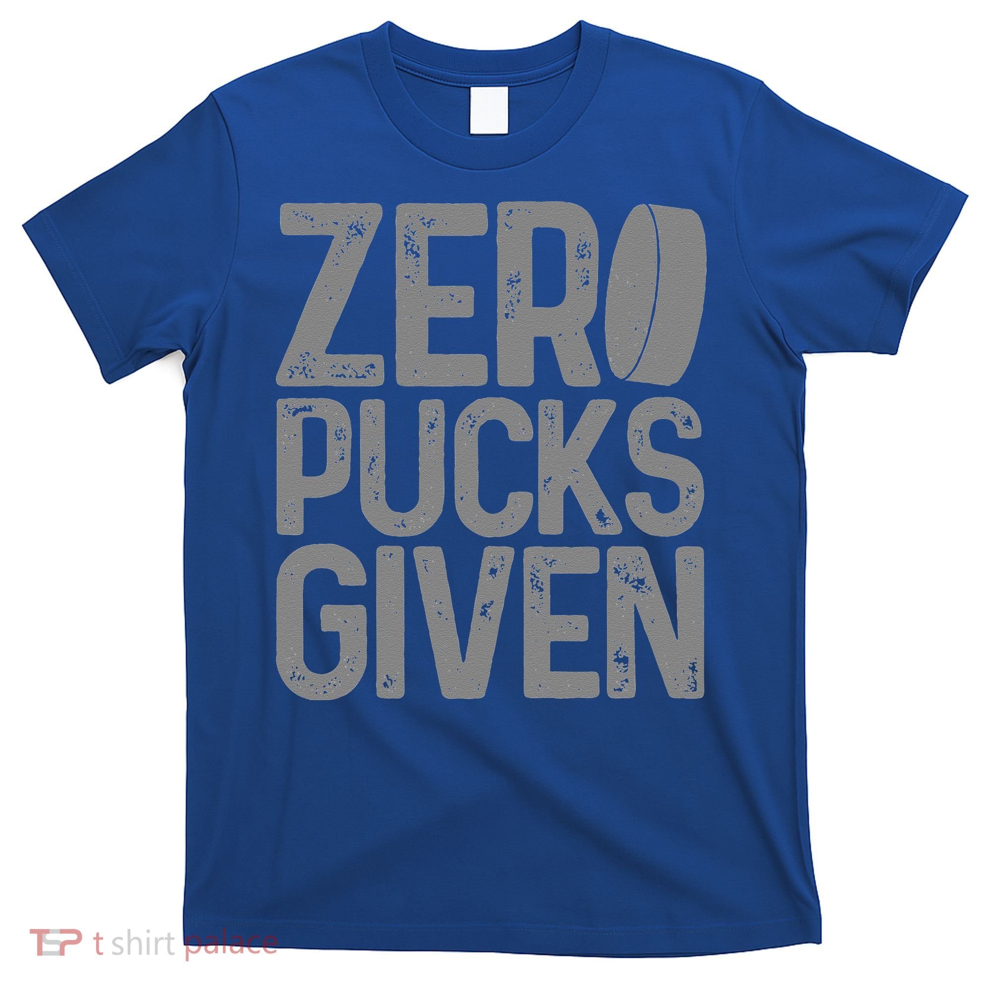 Hockey Zero Pucks Given Retro Hockey Player Goalie T-Shirt