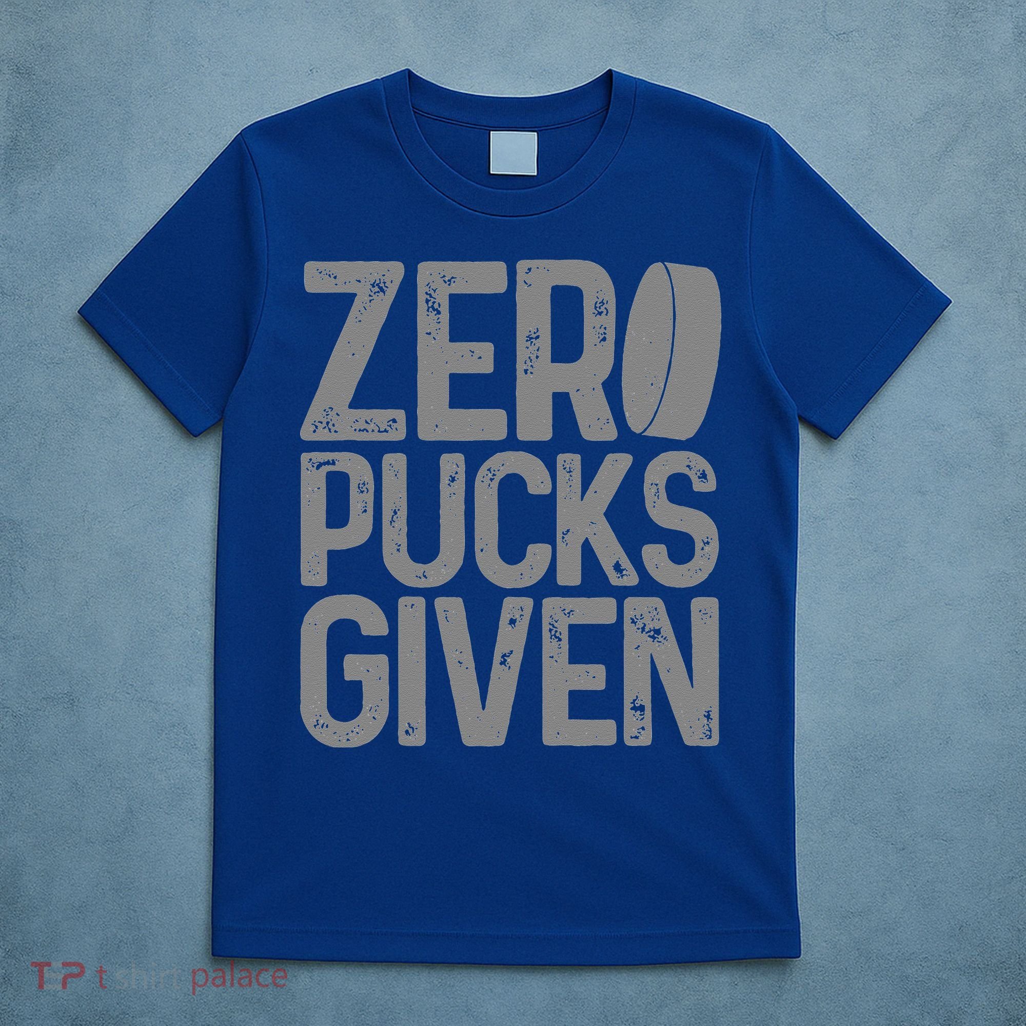 Hockey Zero Pucks Given Retro Hockey Player Goalie T-Shirt