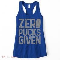 Hockey Zero Pucks Given Retro Hockey Player Goalie Women's Tank Top thumb 0
