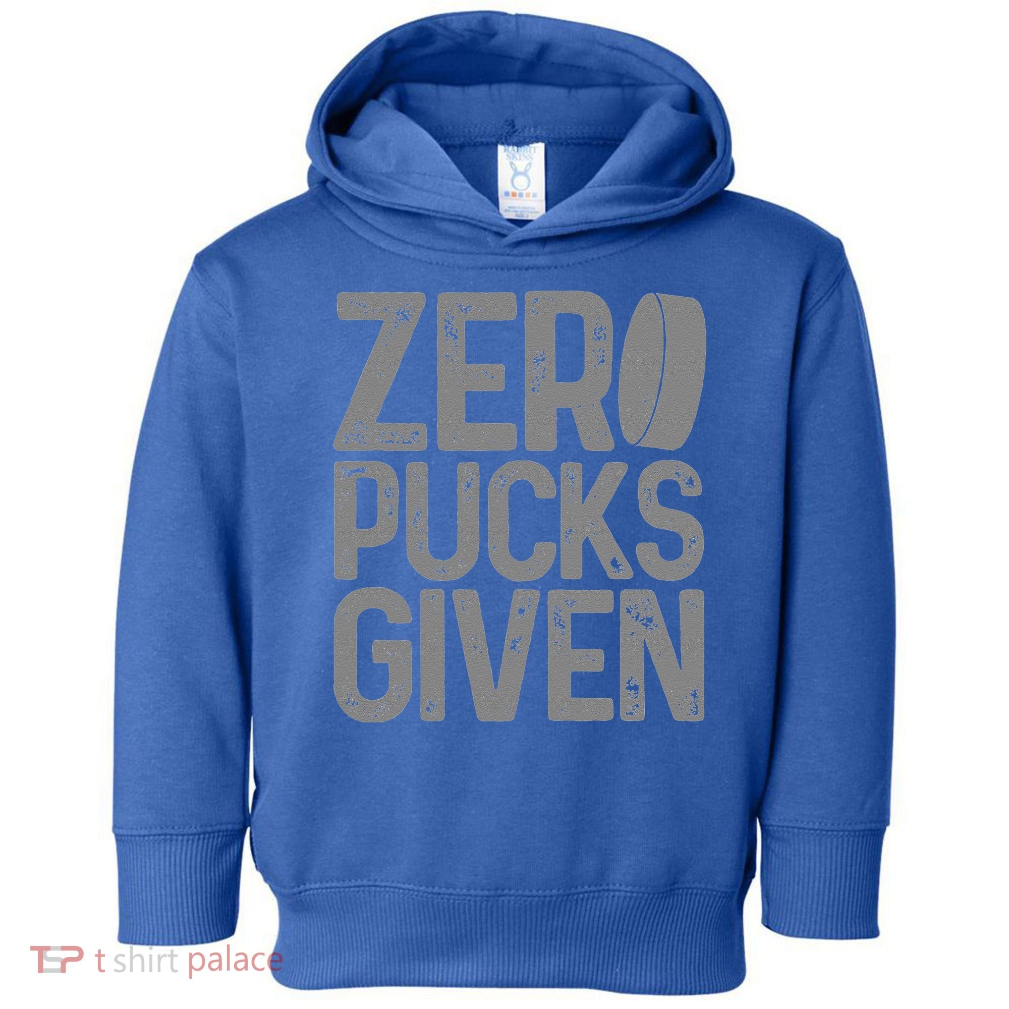 Hockey Zero Pucks Given Retro Hockey Player Goalie Toddler Hoodie