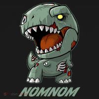 Halloween Zombie Trex NomNom Hoodie thumb 7