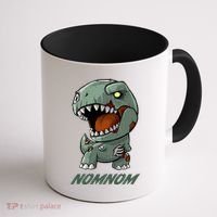 Halloween Zombie Trex NomNom Coffee Mug thumb 1