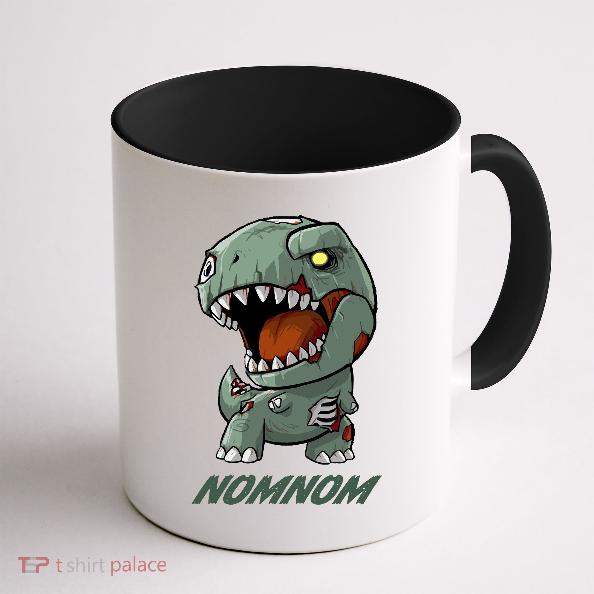 Halloween Zombie Trex NomNom Coffee Mug