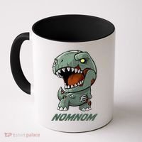 Halloween Zombie Trex NomNom Coffee Mug thumb 0