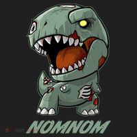 Halloween Zombie Trex NomNom Beanie thumb 2