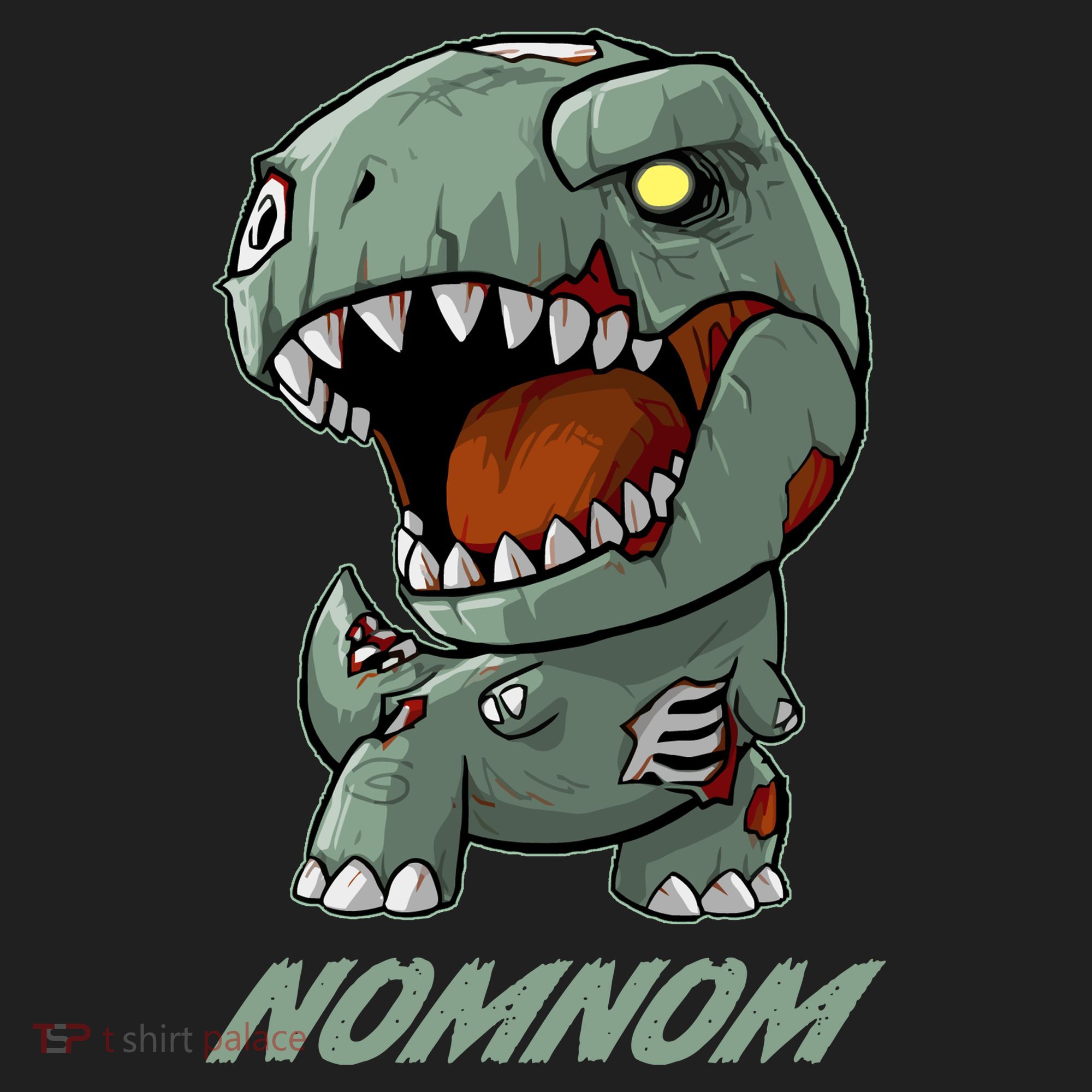 Halloween Zombie Trex NomNom Beanie