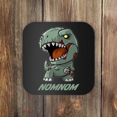Halloween Zombie Trex NomNom Coaster