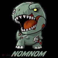 Halloween Zombie Trex NomNom Women's Hoodie thumb 2