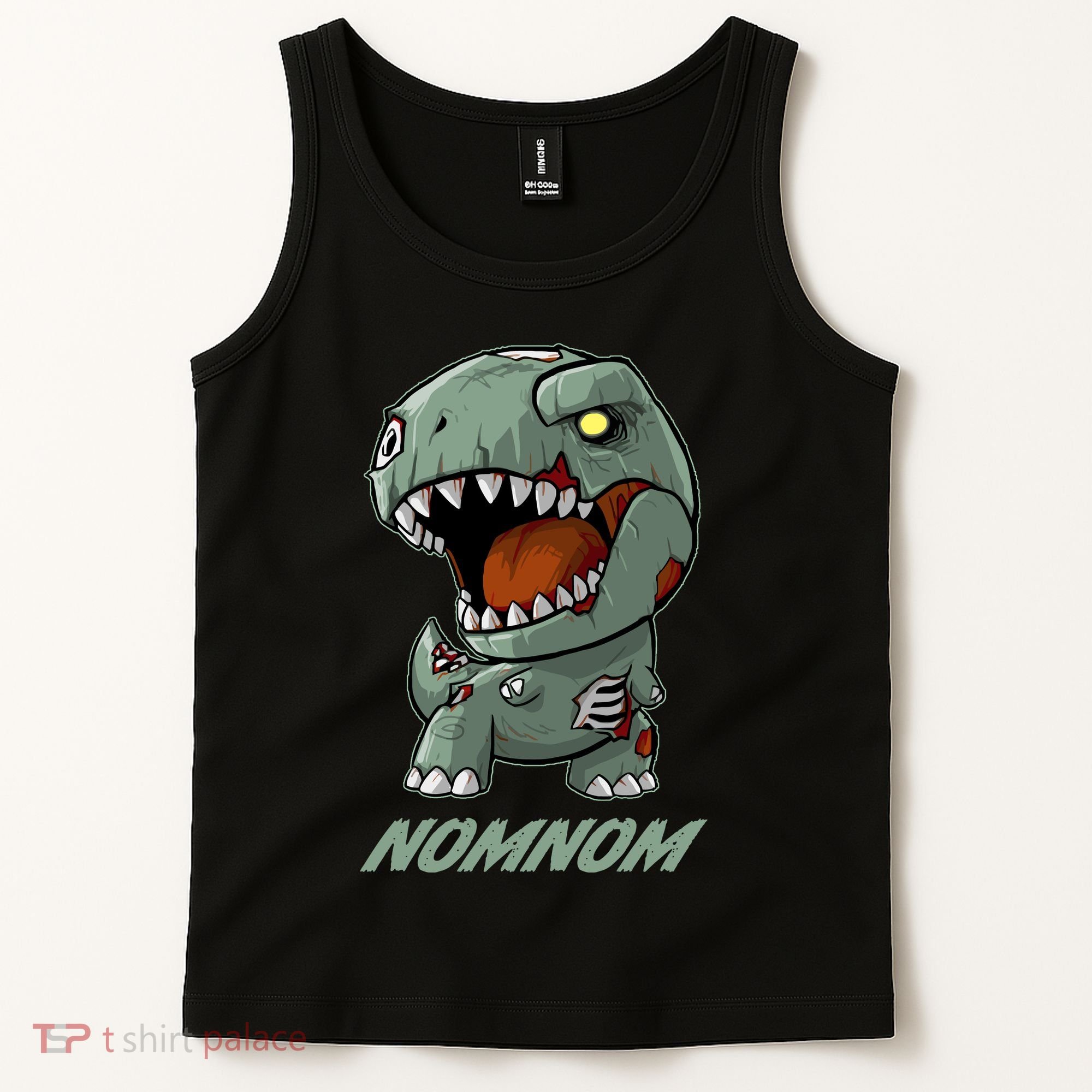 Halloween Zombie Trex NomNom Tank Top
