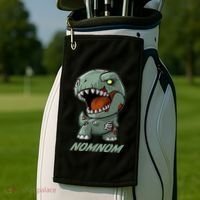Halloween Zombie Trex NomNom Golf Towel thumb 2