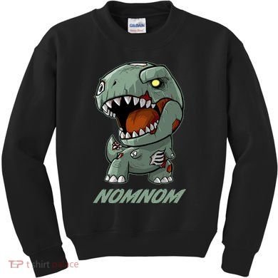 Halloween Zombie Trex NomNom Kids Sweatshirt