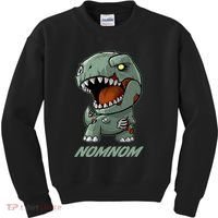 Halloween Zombie Trex NomNom Kids Sweatshirt thumb 0
