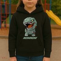 Halloween Zombie Trex NomNom Kids Hoodie thumb 3