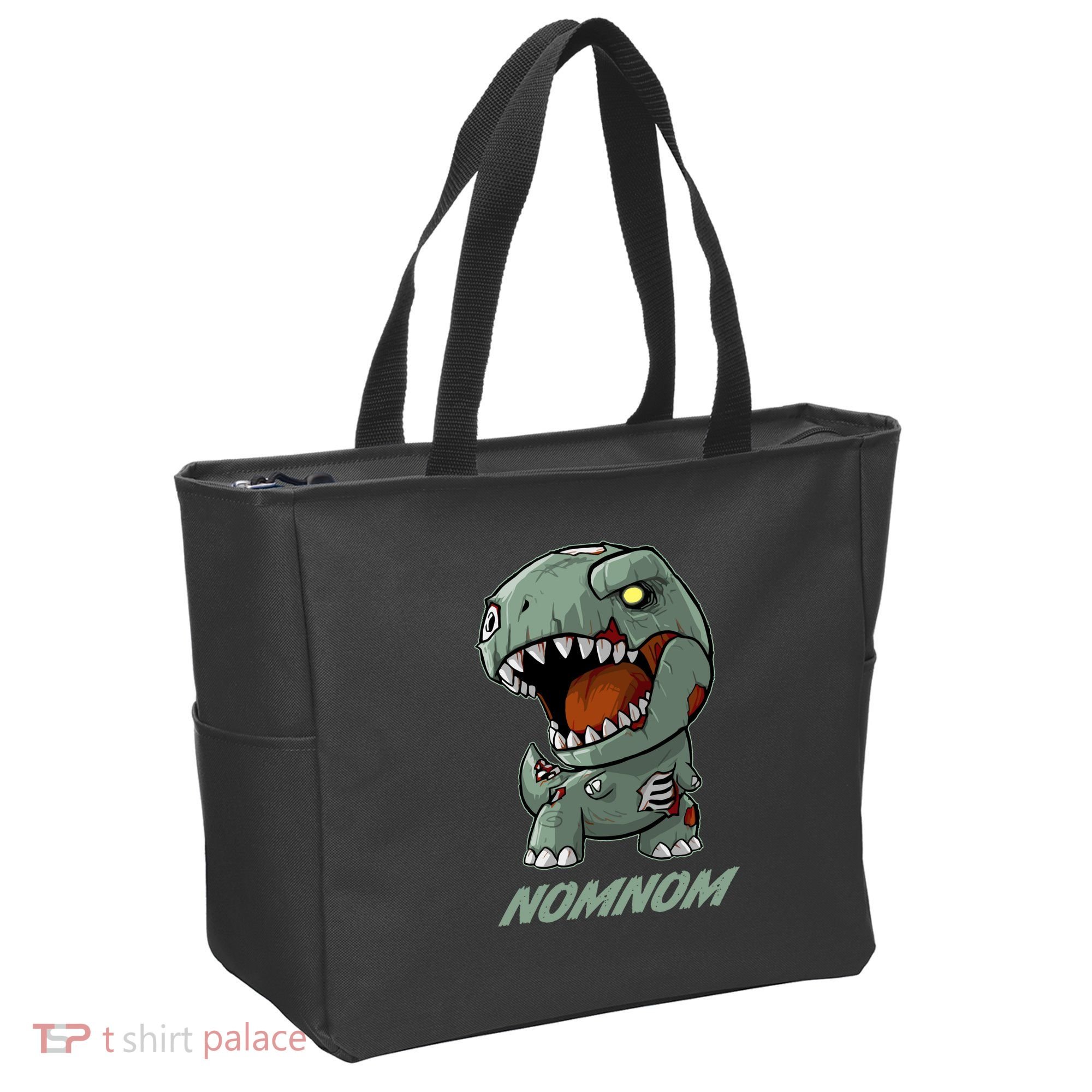 Halloween Zombie Trex NomNom Tote Bag