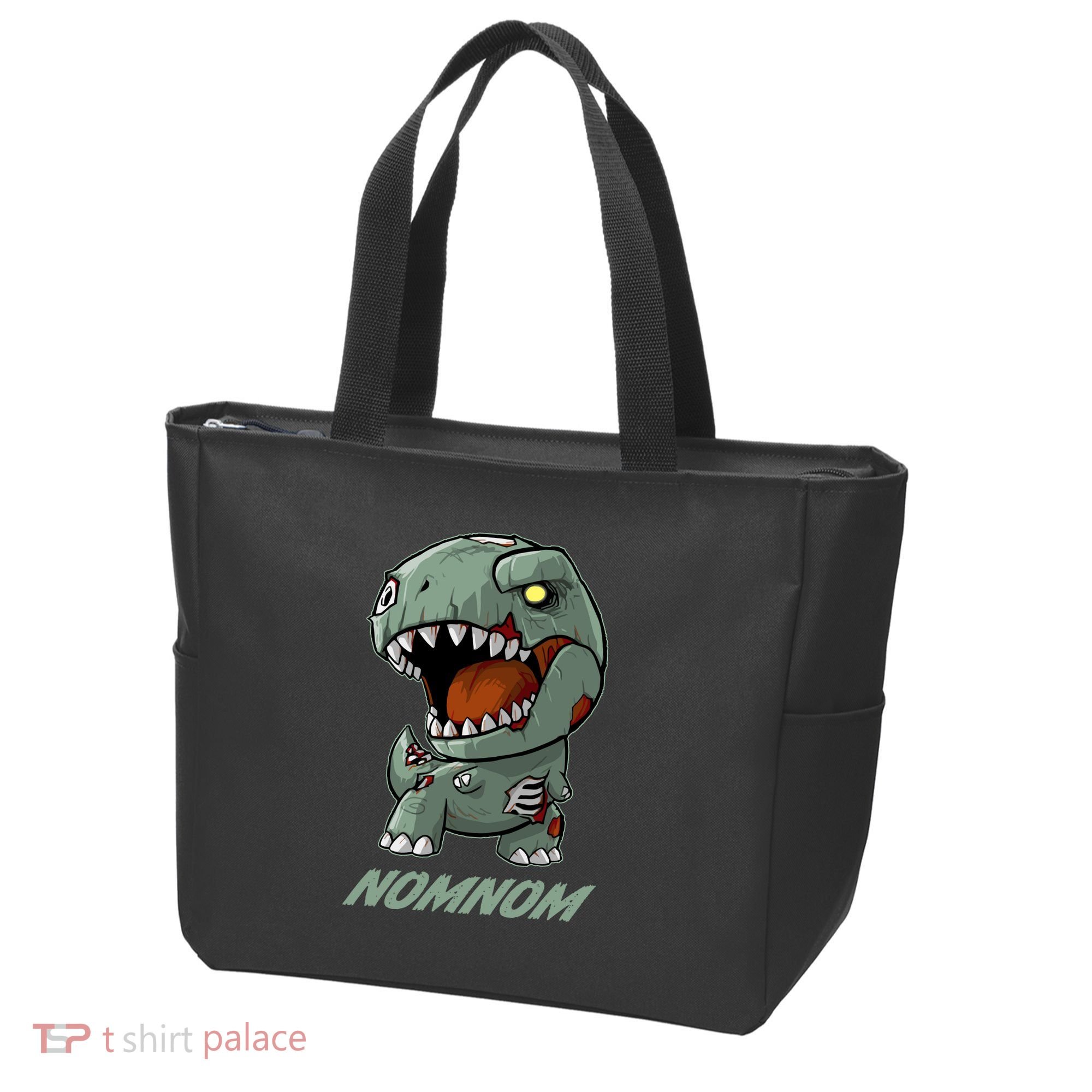 Halloween Zombie Trex NomNom Tote Bag