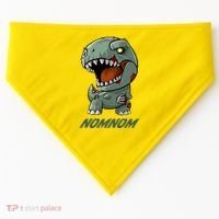 Halloween Zombie Trex NomNom USA-Made Doggie Bandana thumb 0