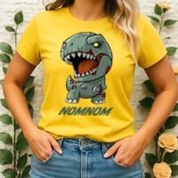 Halloween Zombie Trex NomNom Women's T-Shirt thumb 2