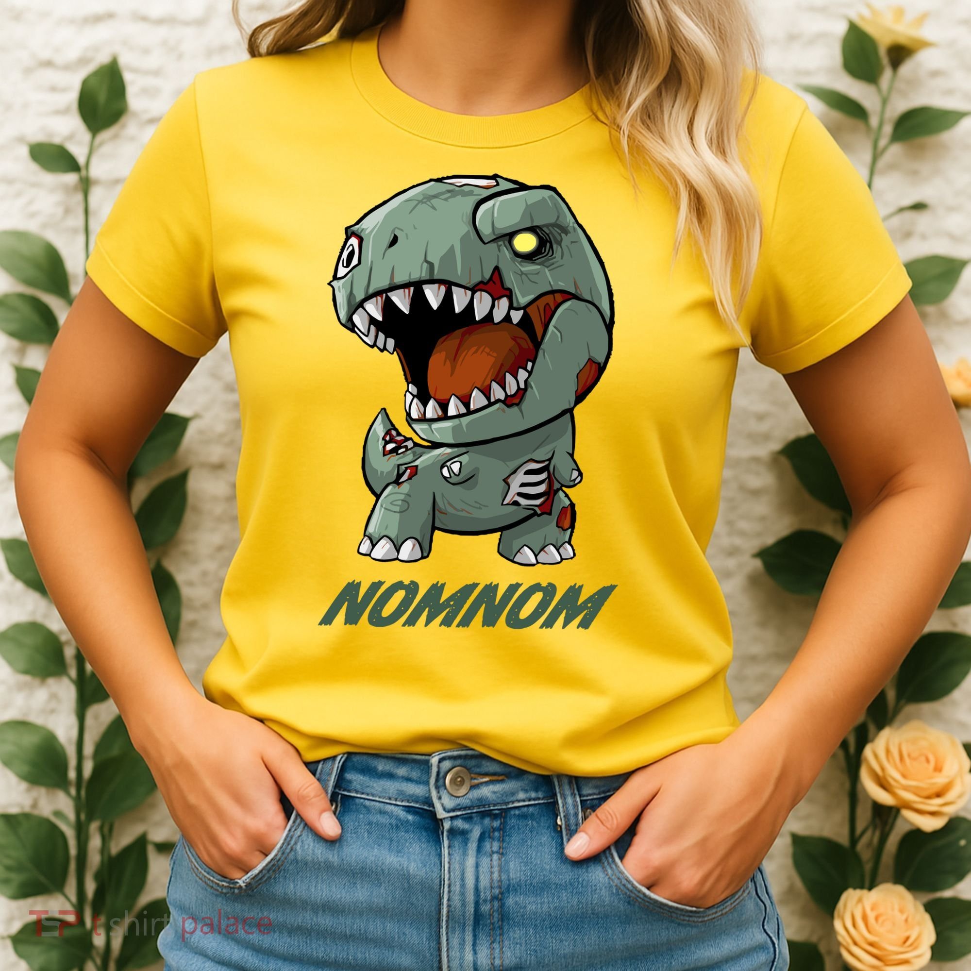 Halloween Zombie Trex NomNom Women's T-Shirt