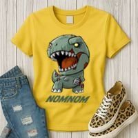 Halloween Zombie Trex NomNom Women's T-Shirt thumb 3