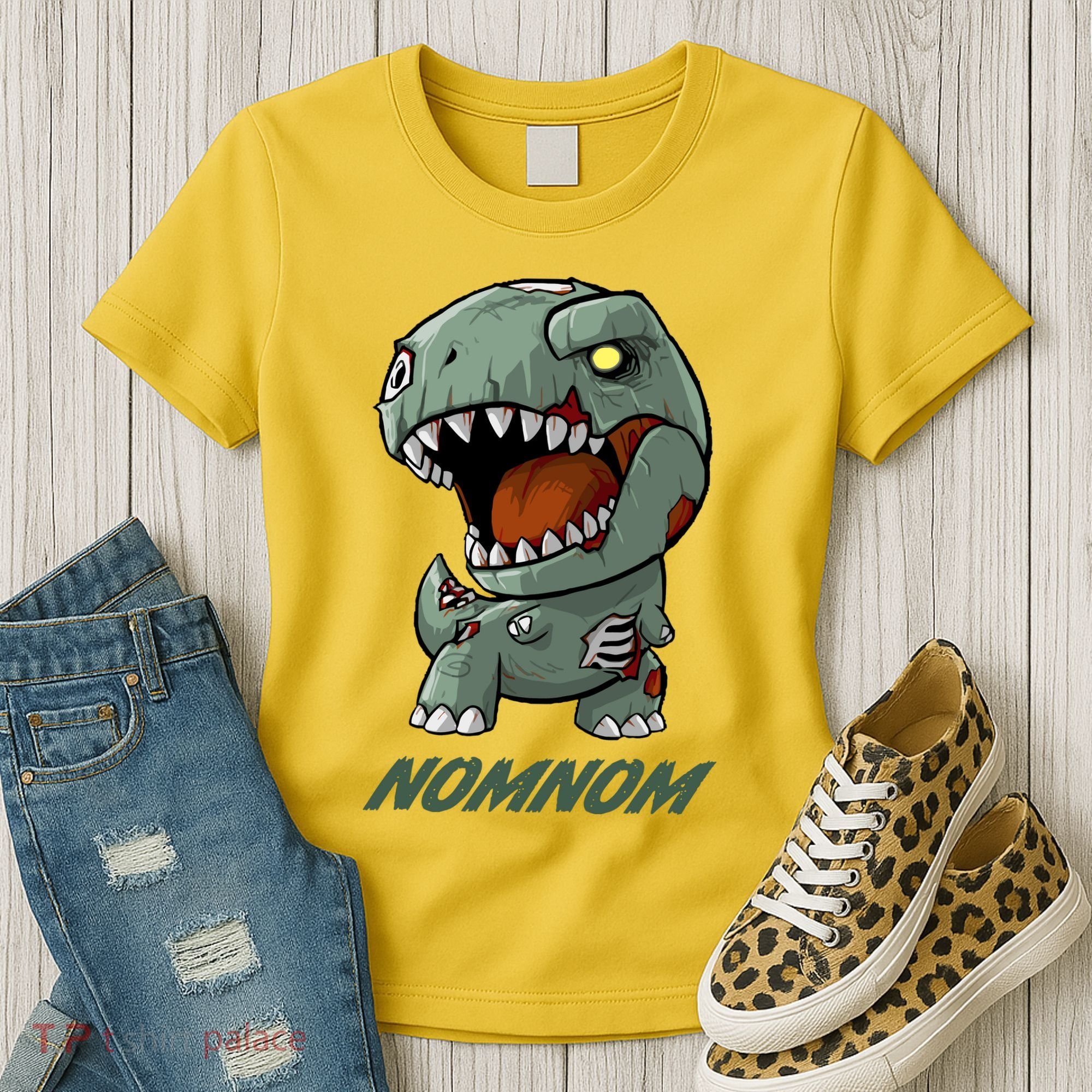 Halloween Zombie Trex NomNom Women's T-Shirt