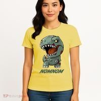 Halloween Zombie Trex NomNom Women's T-Shirt thumb 4